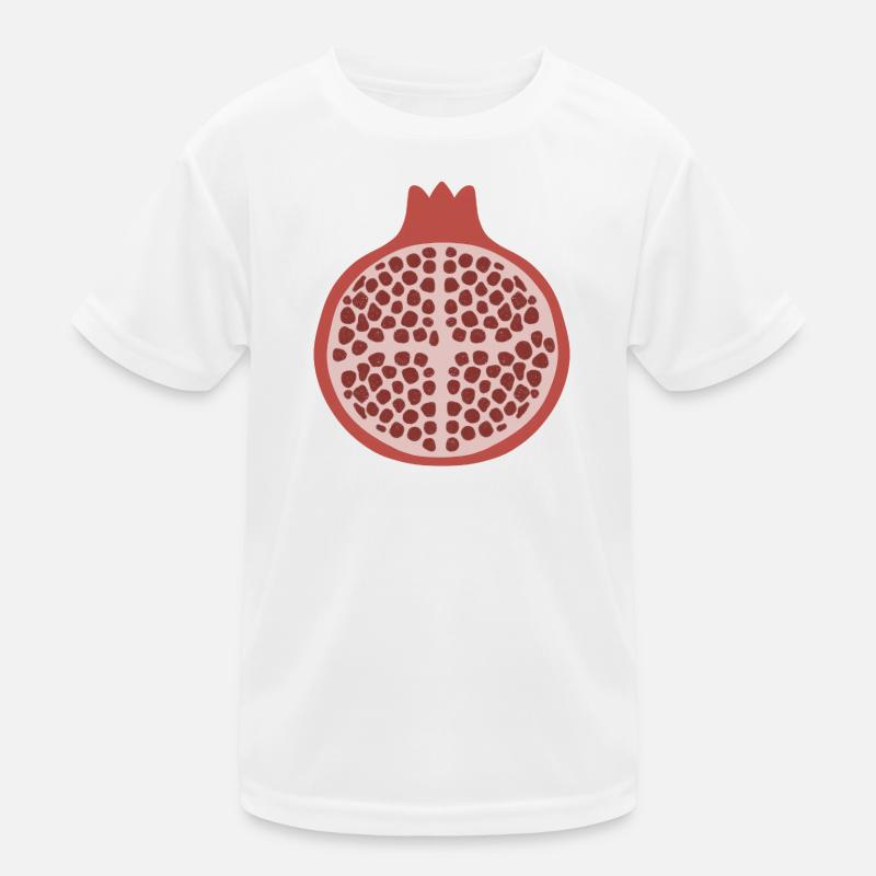 Pomegranate Half Kids Functional T-Shirt