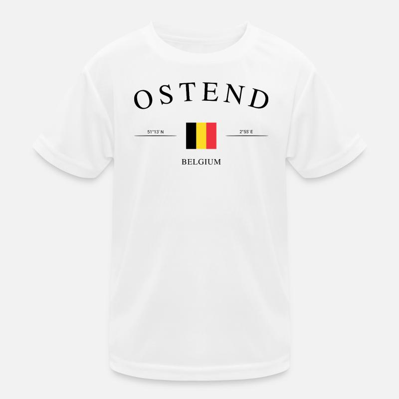 Ostend Belgien – Urlaub Souvenir & Geschenk Kinder Funktions-T-Shirt