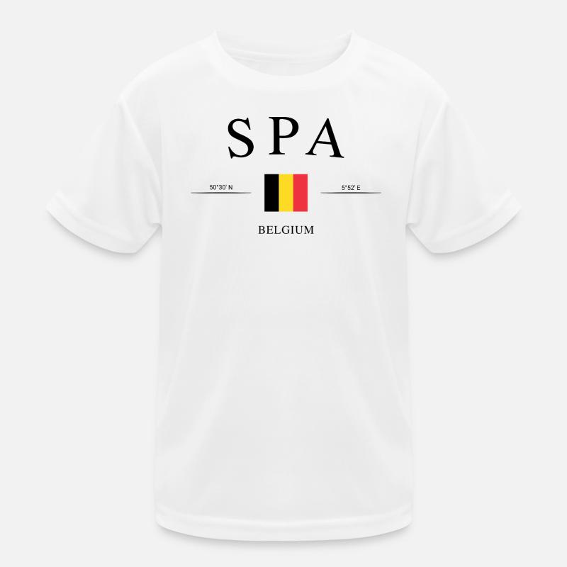 Spa Belgium – Holiday Souvenir & Gift Kids Functional T-Shirt