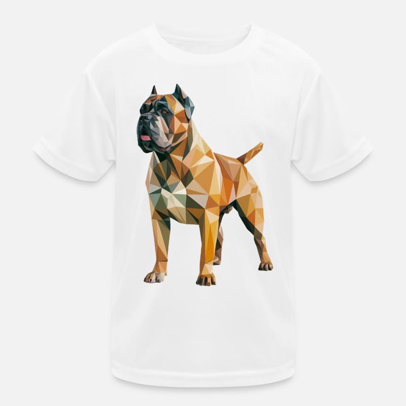 Mastiff - Cooles Low-Poly-Logo Kinder Funktions-T-Shirt