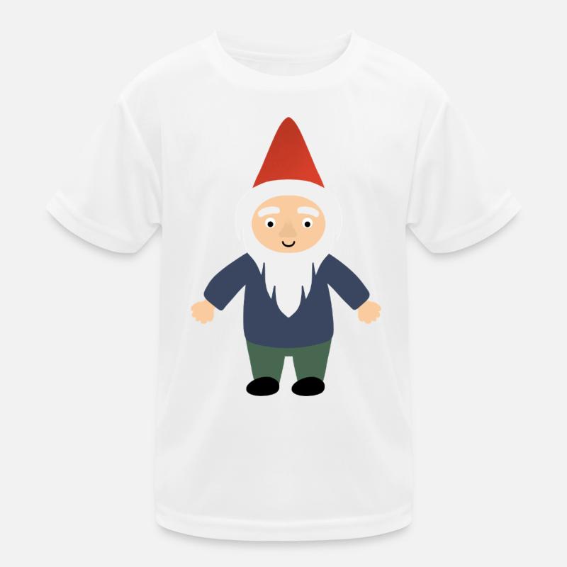 Gartenzwerg mit rotem Hut Kinder Funktions-T-Shirt