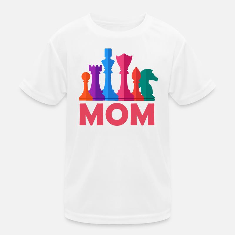 Chess Mom Schach Mama Kinder Funktions-T-Shirt
