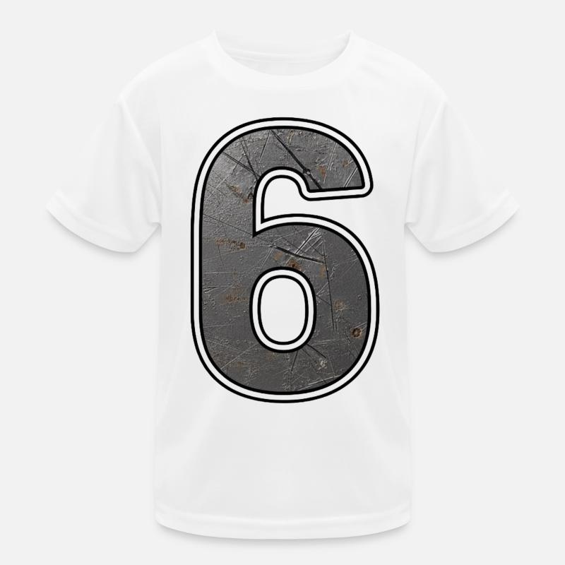 Sechs Metalltextur Kinder Funktions-T-Shirt