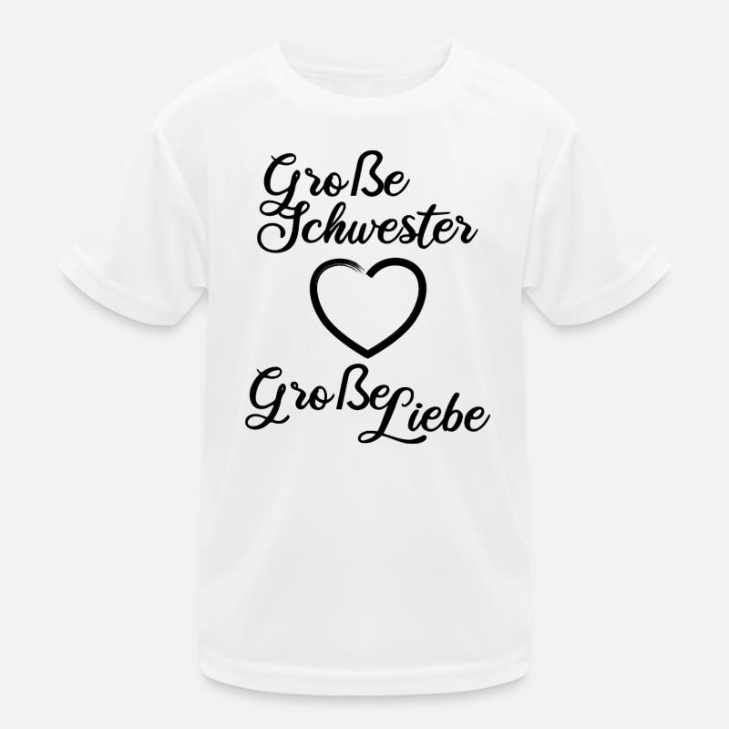 Big Sister Big Love Kids Functional T-Shirt