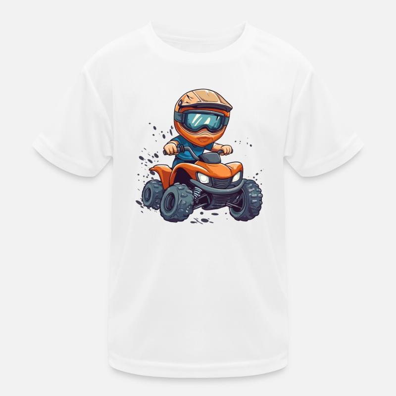 Kinderquad Abenteuer Cartoon Kinder Funktions-T-Shirt