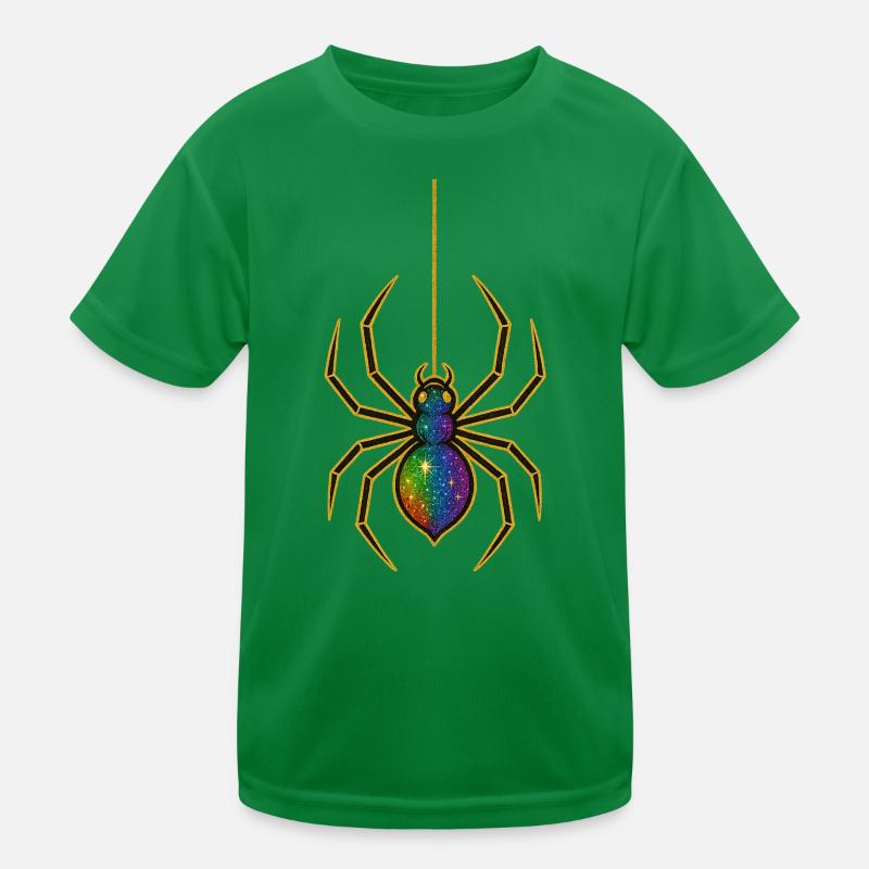 Galactic Spider Pendant Kids Functional T-Shirt