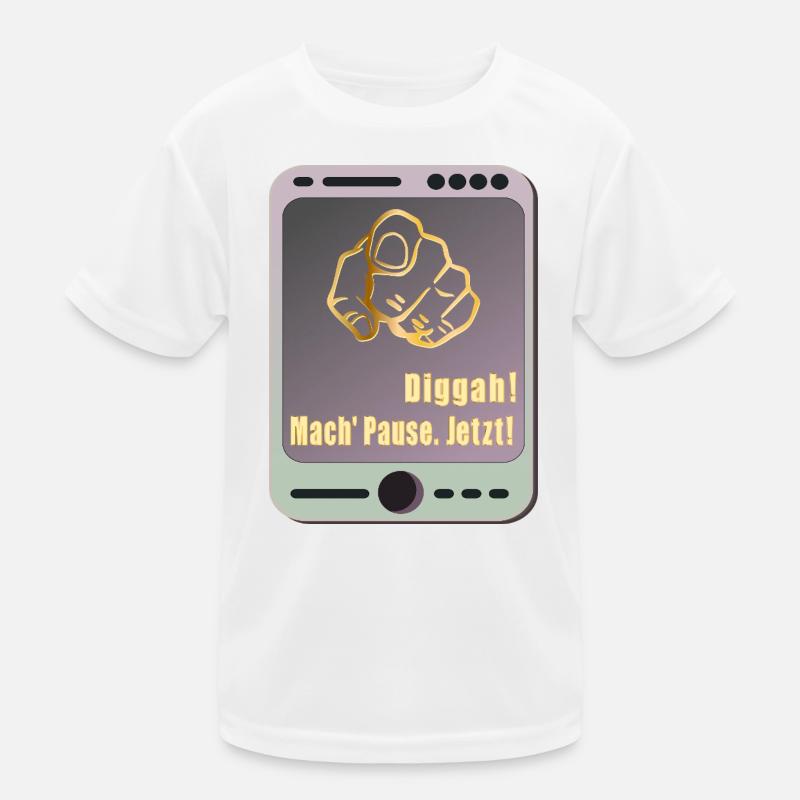 Social Media Pause Kinder Funktions-T-Shirt