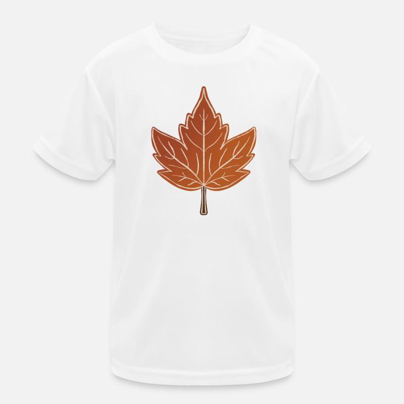 Autumn Maple Leaf Kids Functional T-Shirt