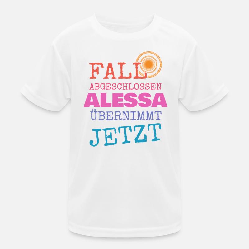 Alessa as a given name Kids Functional T-Shirt