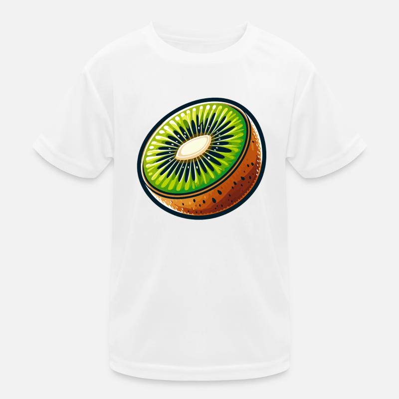 Tranche de Kiwi éclatant T-shirt sport Enfant