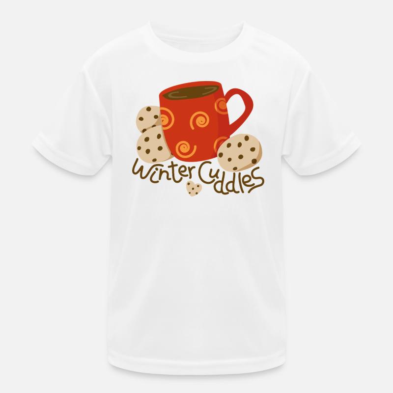 Tasse de chocolat chaud avec des biscuits T-shirt sport Enfant