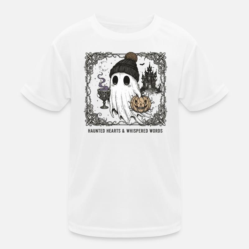 Haunted Ghost Style Kids Functional T-Shirt