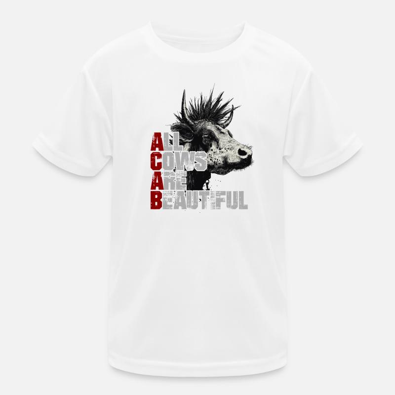Punk Rock Vache T-shirt sport Enfant