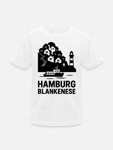 Blankenese Hamburg - T-shirt sport Enfant - blanc - Devant