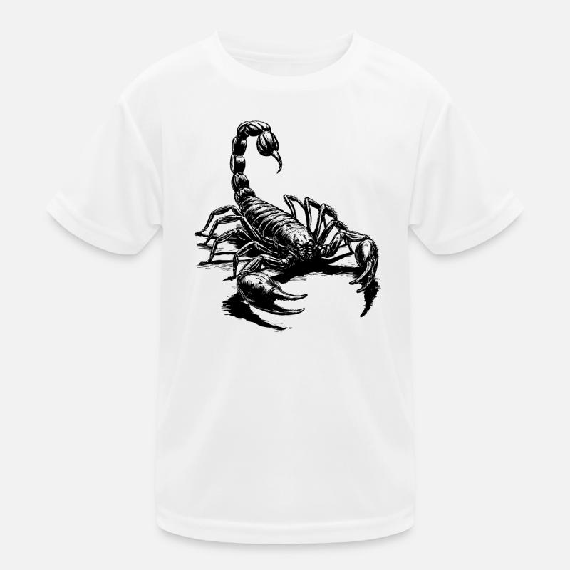 Skorpion schwarz Kinder Funktions-T-Shirt