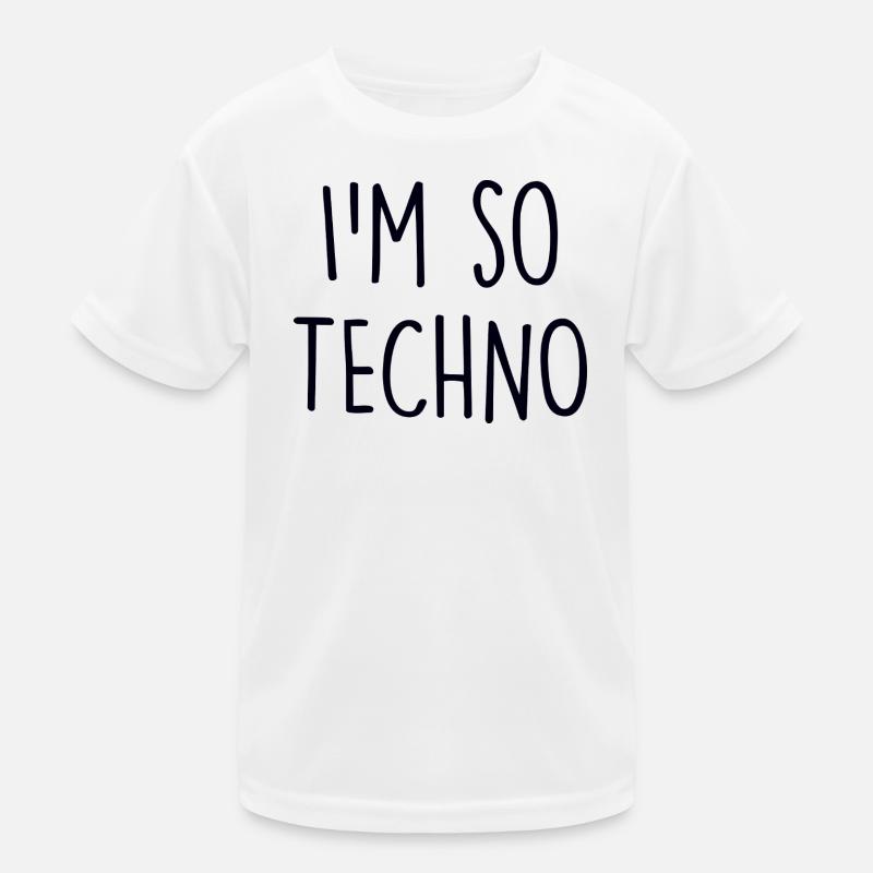 Techno lover Kinder Funktions-T-Shirt