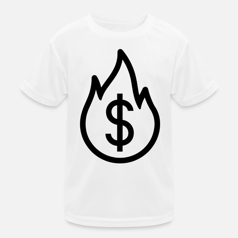 Burning Money Kids Functional T-Shirt