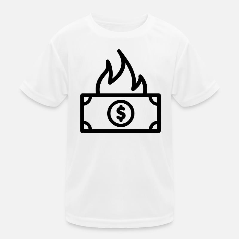 Argent qui Brûle T-shirt sport Enfant