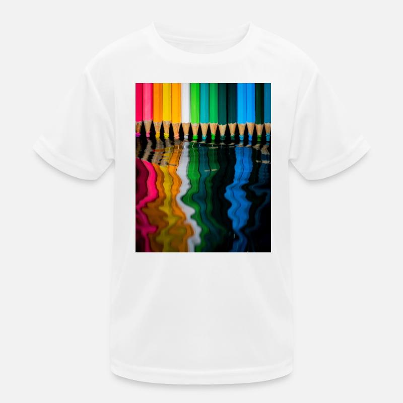 Leitlinien, reflektierende Köpfe Kinder Funktions-T-Shirt