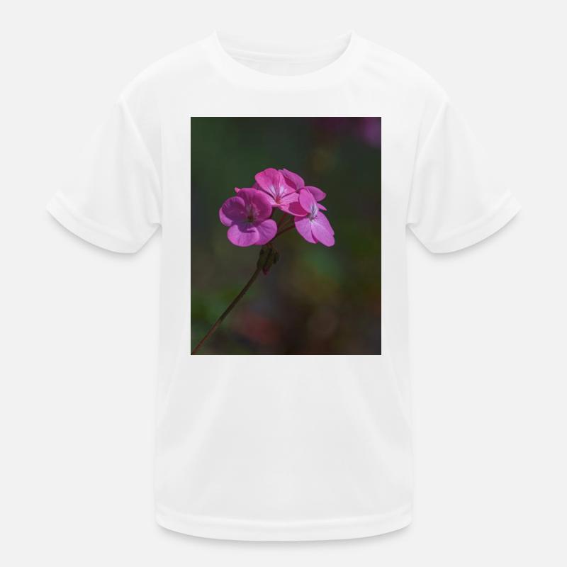 rosa Blumen Kinder Funktions-T-Shirt