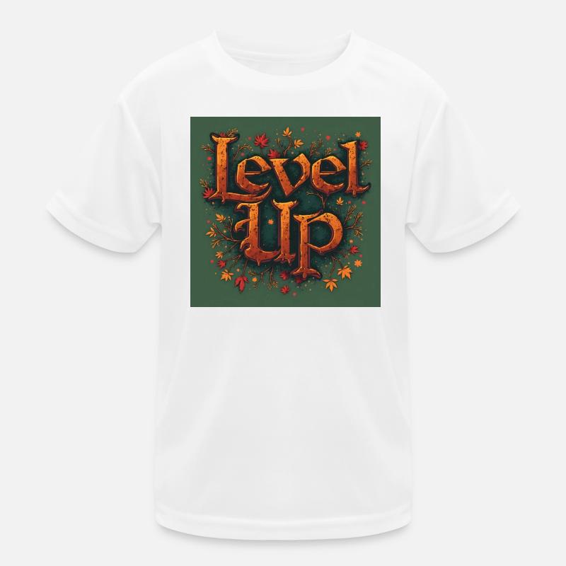 Level Up - Kids Functional T-Shirt - white