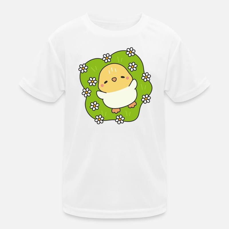 Poussin printanier fleuri T-shirt sport Enfant