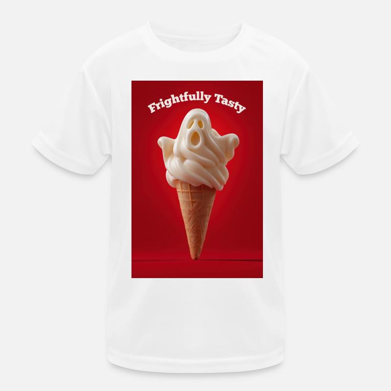 Frightfully Tasty Ghost Cone Kids Functional T-Shirt