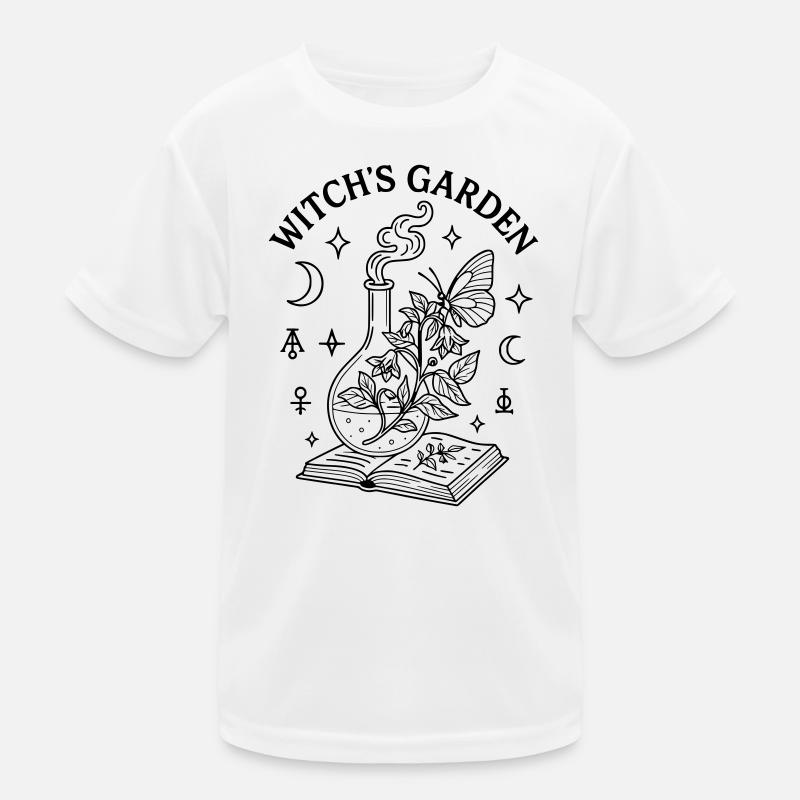 Zauber Hexe Buch Garten Kinder Funktions-T-Shirt