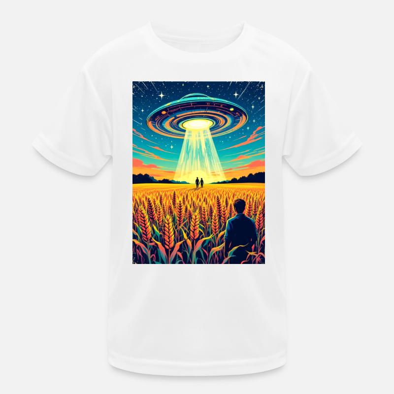 Crop Circles – Message in the field Kids Functional T-Shirt