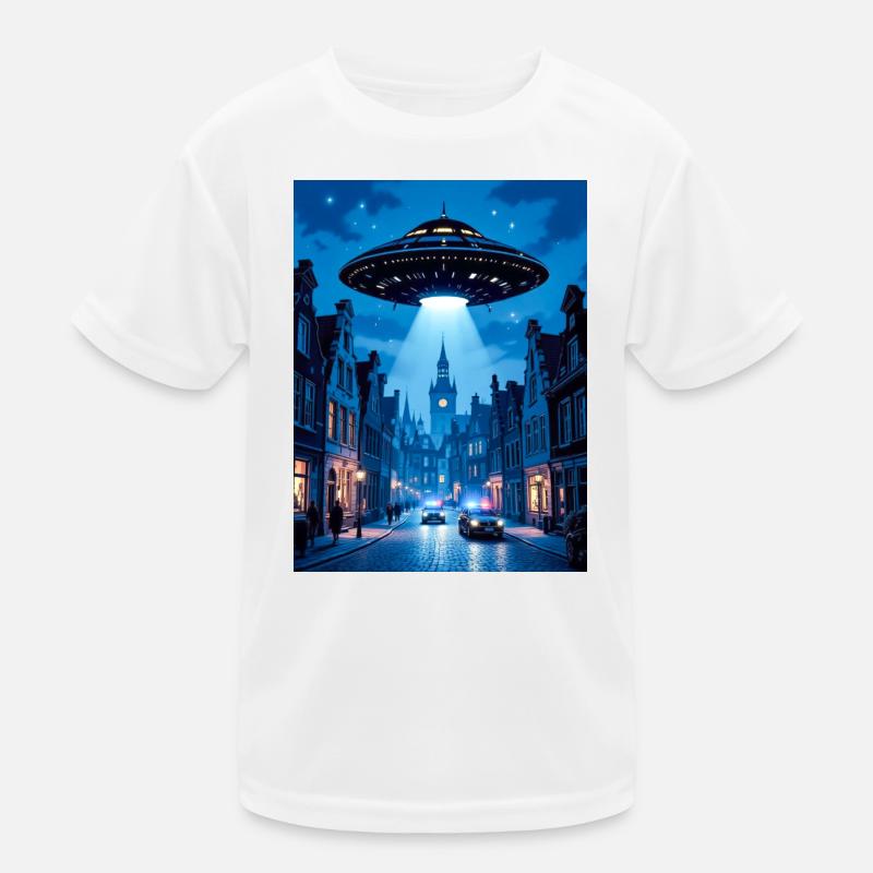 Belgian Wave – UFOs in the sky Kids Functional T-Shirt