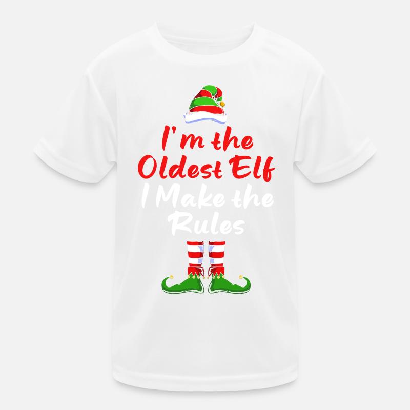 Elfe Elf Weihnachtsgeschenk Opa Vater Alter Mann Kinder Funktions-T-Shirt