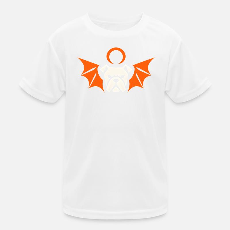 Bouledogue ailé halo orange T-shirt sport Enfant