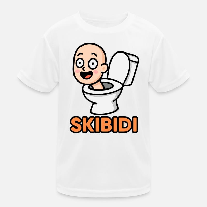 Skibidi Spaß Kinder Funktions-T-Shirt