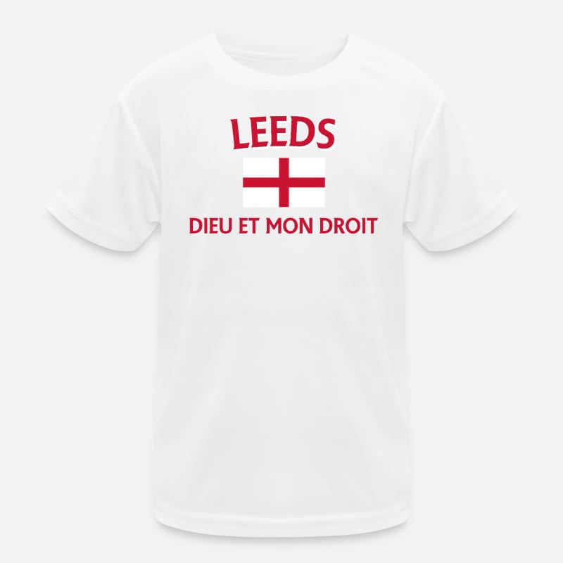Conception du drapeau croisé de Leeds T-shirt sport Enfant