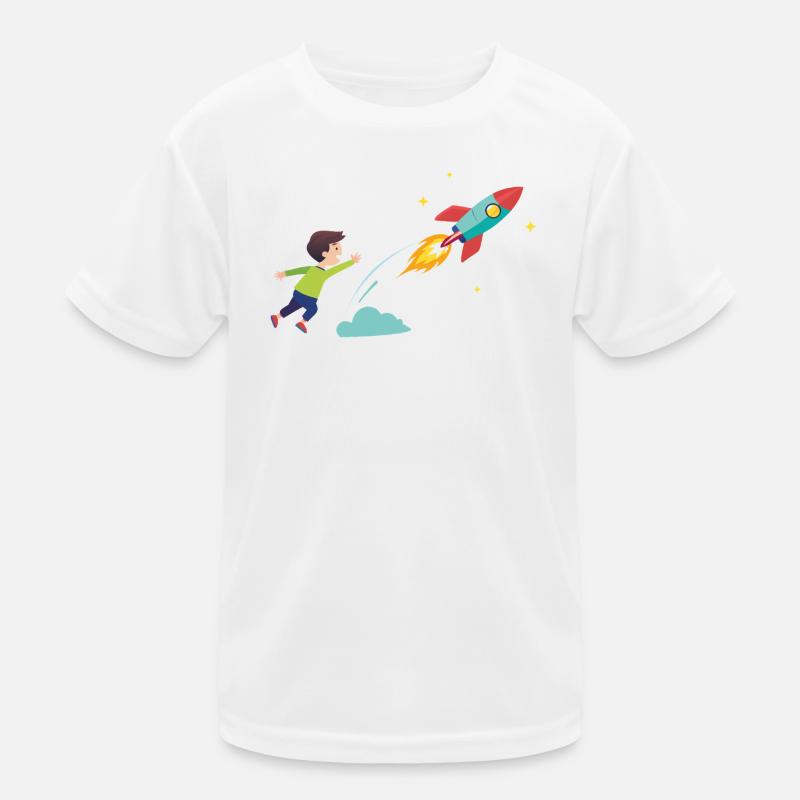 Kid Rocket Launch Adventure T-shirt sport Enfant