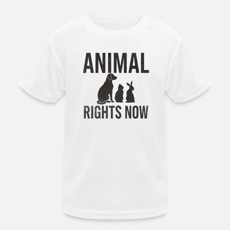 Animal Rights Now Conception typographique T-shirt sport Enfant