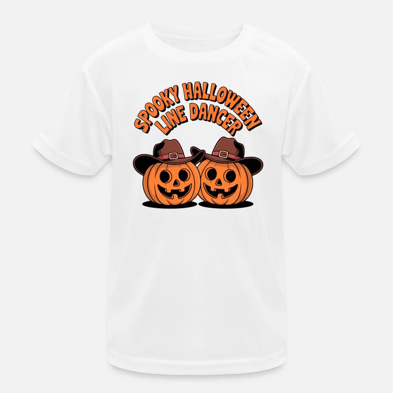 Haunted Halloween Line Dancer Kids Functional T-Shirt