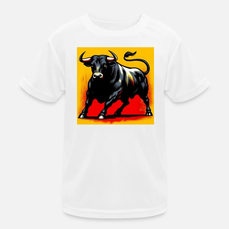 Stier Kinder Funktions-T-Shirt
