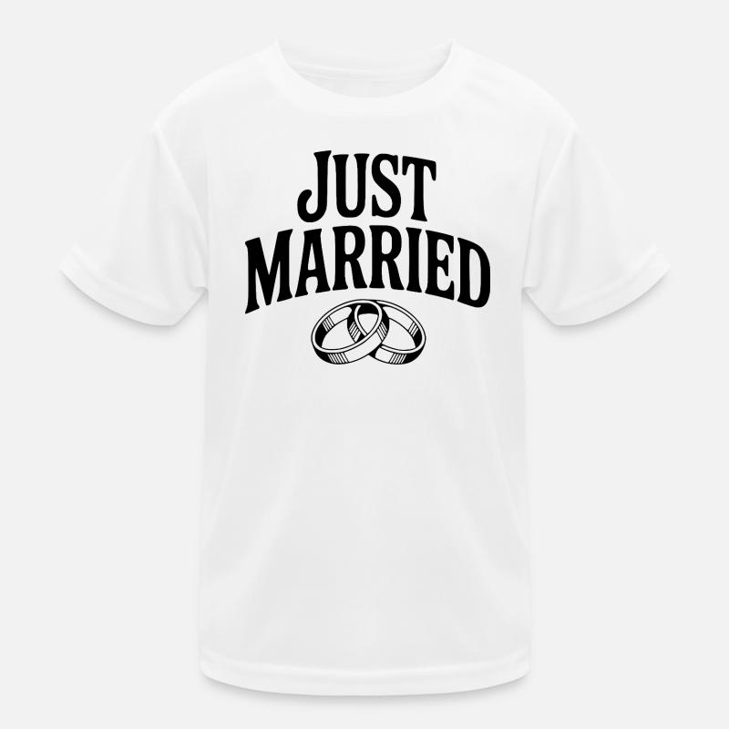 Just Married Kids Functional T-Shirt