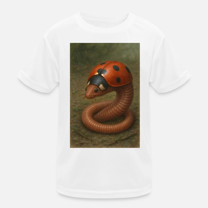 Ladybug and earthworm Kids Functional T-Shirt