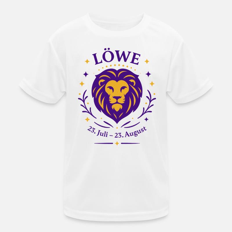 Sternzeichen Löwe Kinder Funktions-T-Shirt