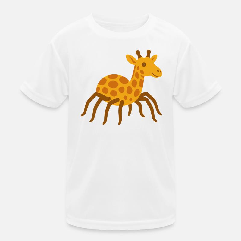 Niedliche Spinne Giraffe Kinder Funktions-T-Shirt