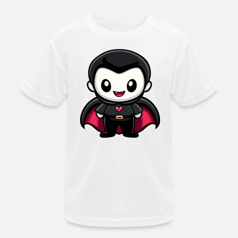 Vampir Halloween Niedlich Comic Kinder Funktions-T-Shirt
