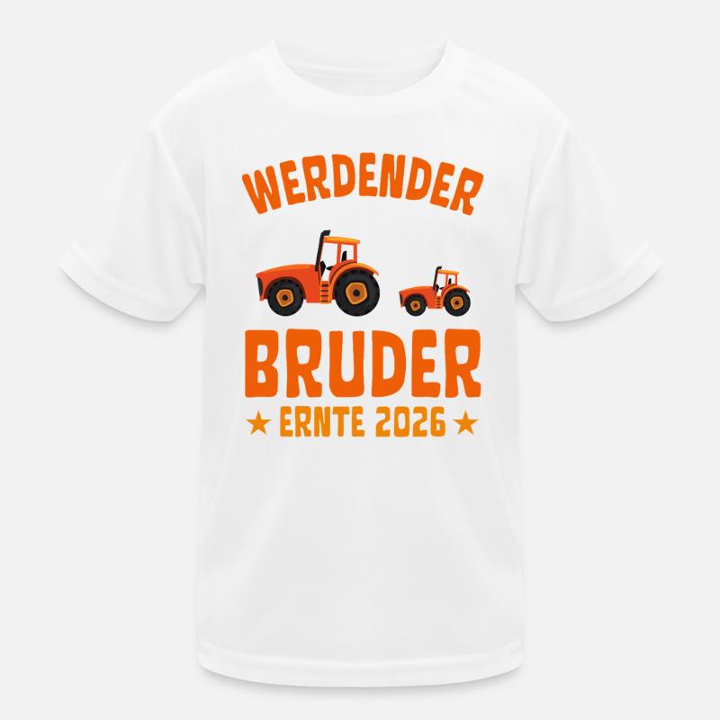 Werdender BRUDER Ernte 2026 Traktor Kinder Funktions-T-Shirt