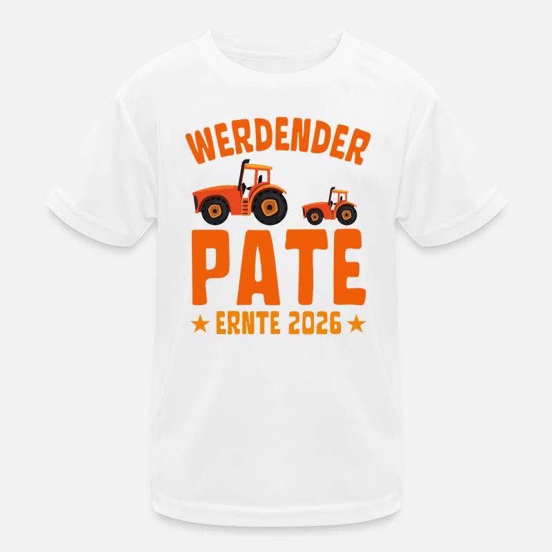 Werdender Pate Ernte 2026 Kinder Funktions-T-Shirt