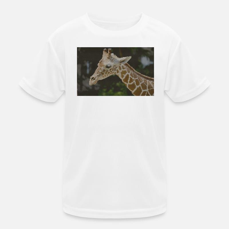 Giraffe mit Dreieckmuster Kinder Funktions-T-Shirt