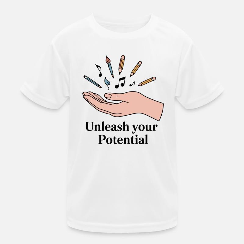 Unleash Your Creative Potential Kids Functional T-Shirt
