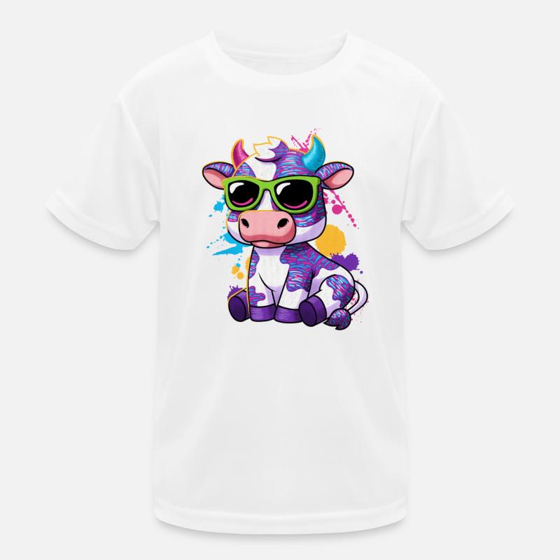 Kuhbauer Milchbauer Bauer Bauernhof Motiv Kinder Funktions-T-Shirt