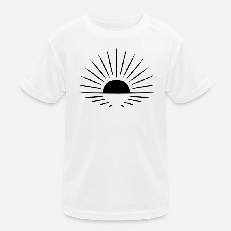 Sun-ray minimalist mindfulness Kids Functional T-Shirt
