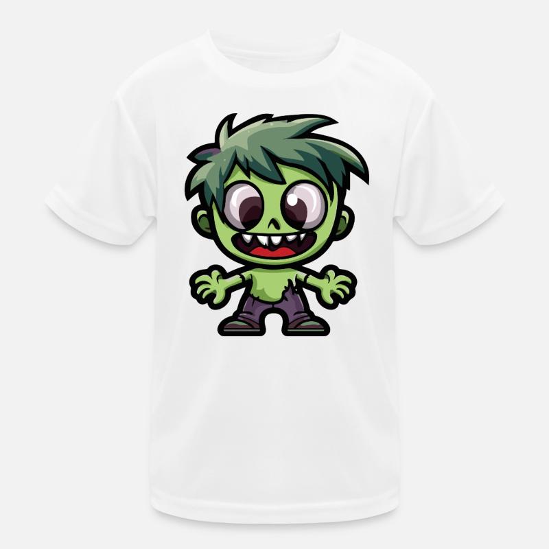 Zombie Halloween Niedlich Comic Kinder Funktions-T-Shirt
